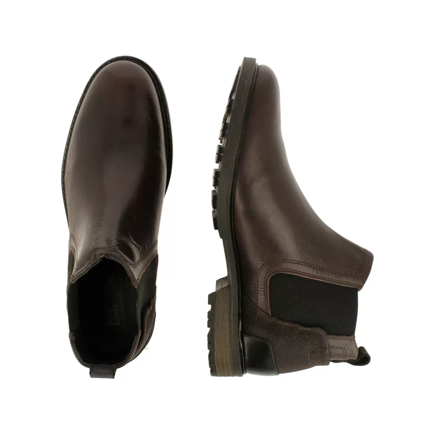 Männer Bullboxer Chelsea Boots Dunkelbraun 636K46933Anybbsu