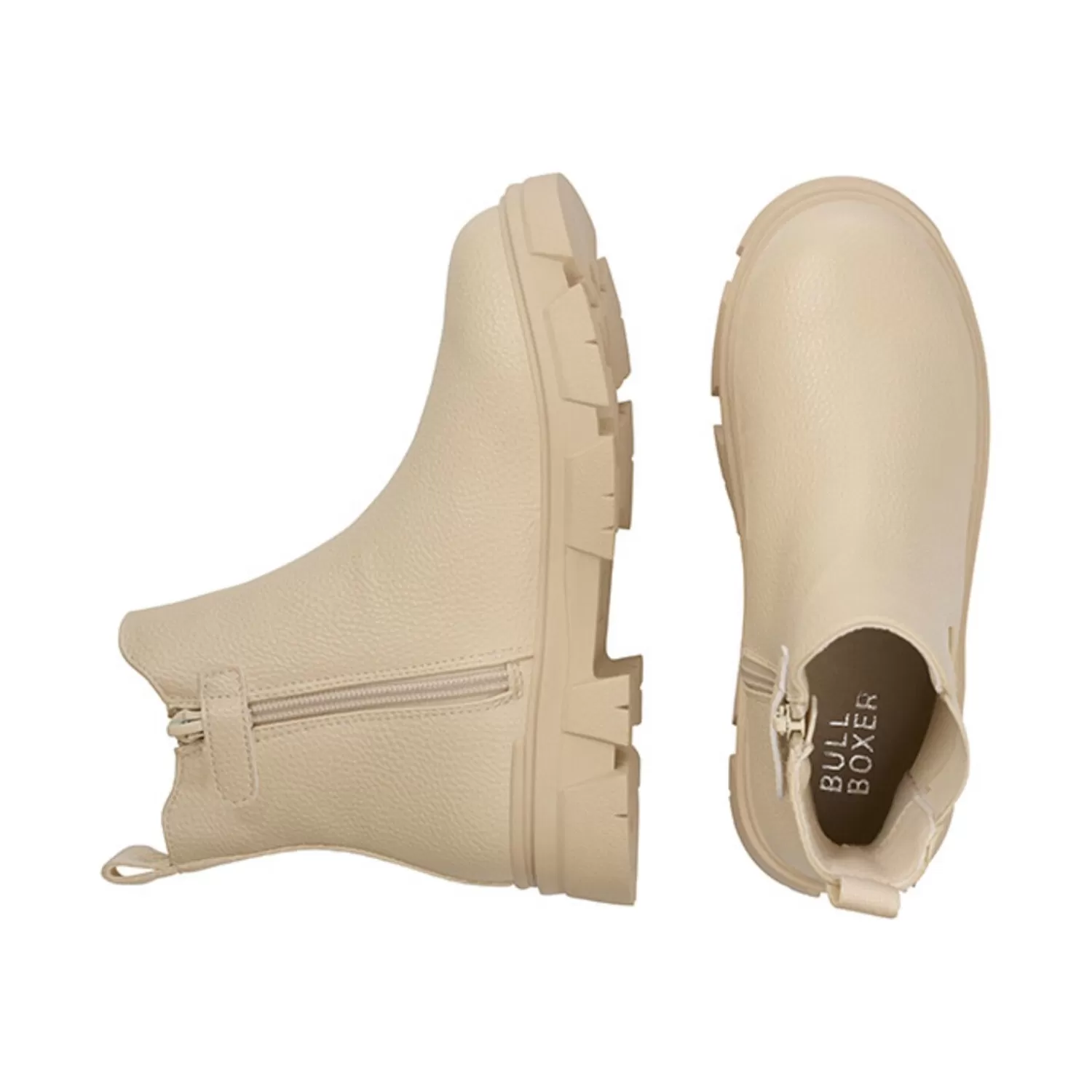 Kinder Bullboxer Chelsea-Stiefel Beige Aaf501F6S_Puttkb