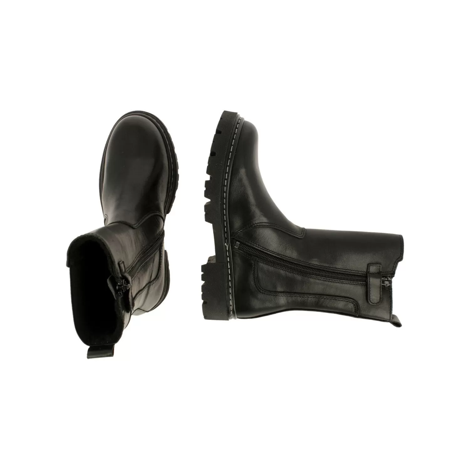 Kinder Bullboxer Chelsea-Stiefel Schwarz Ajs504E6L_Blckkb