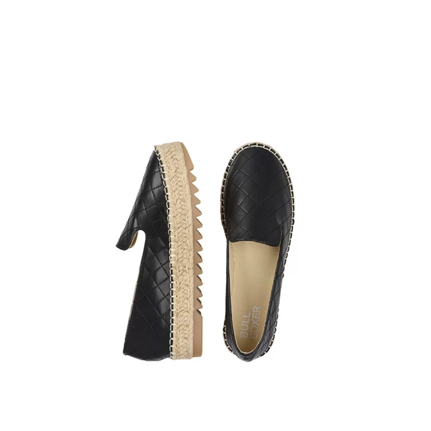 Frauen Bullboxer Espadrilles Schwarz 155016F4S_Blcktd