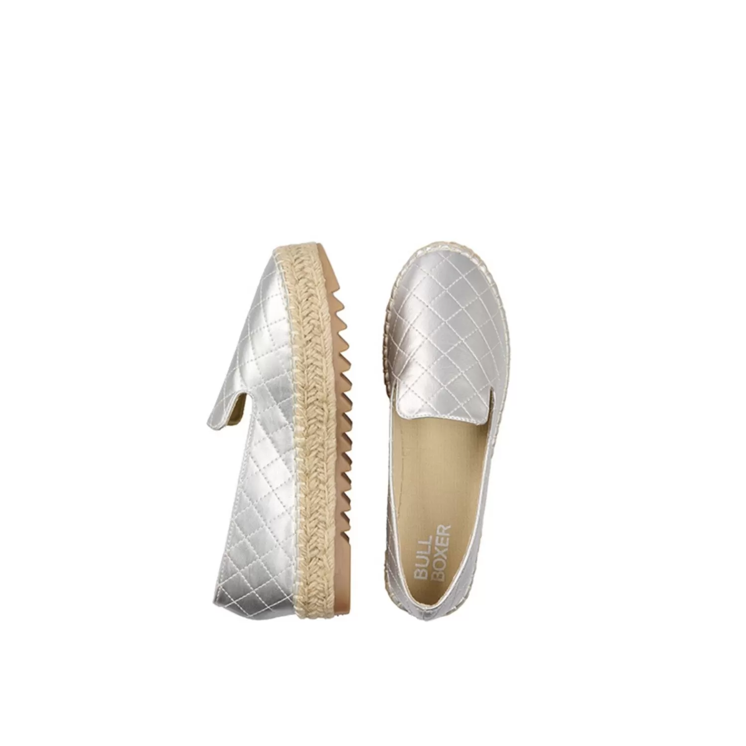 Frauen Bullboxer Espadrilles Silber 155016F4S_Slvrtd