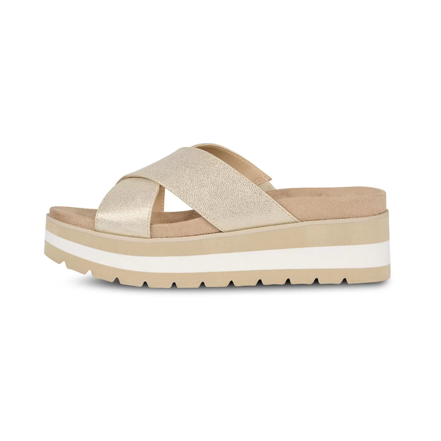 Frauen Bullboxer Pantoletten Beige 078036F2S_Pltntd