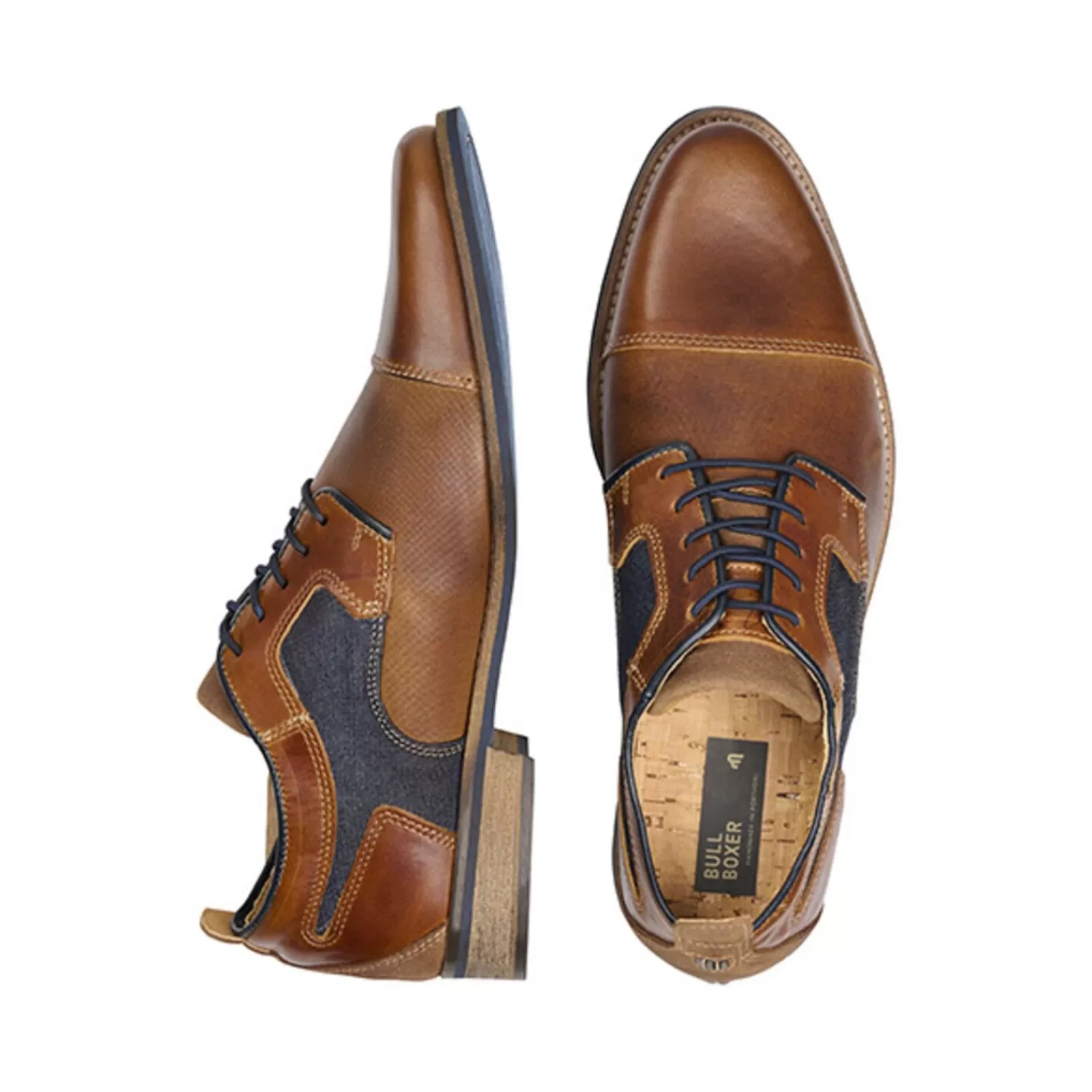 Männer Bullboxer Schnurschuh Tan/Cognac 379K25230Hcojcsu