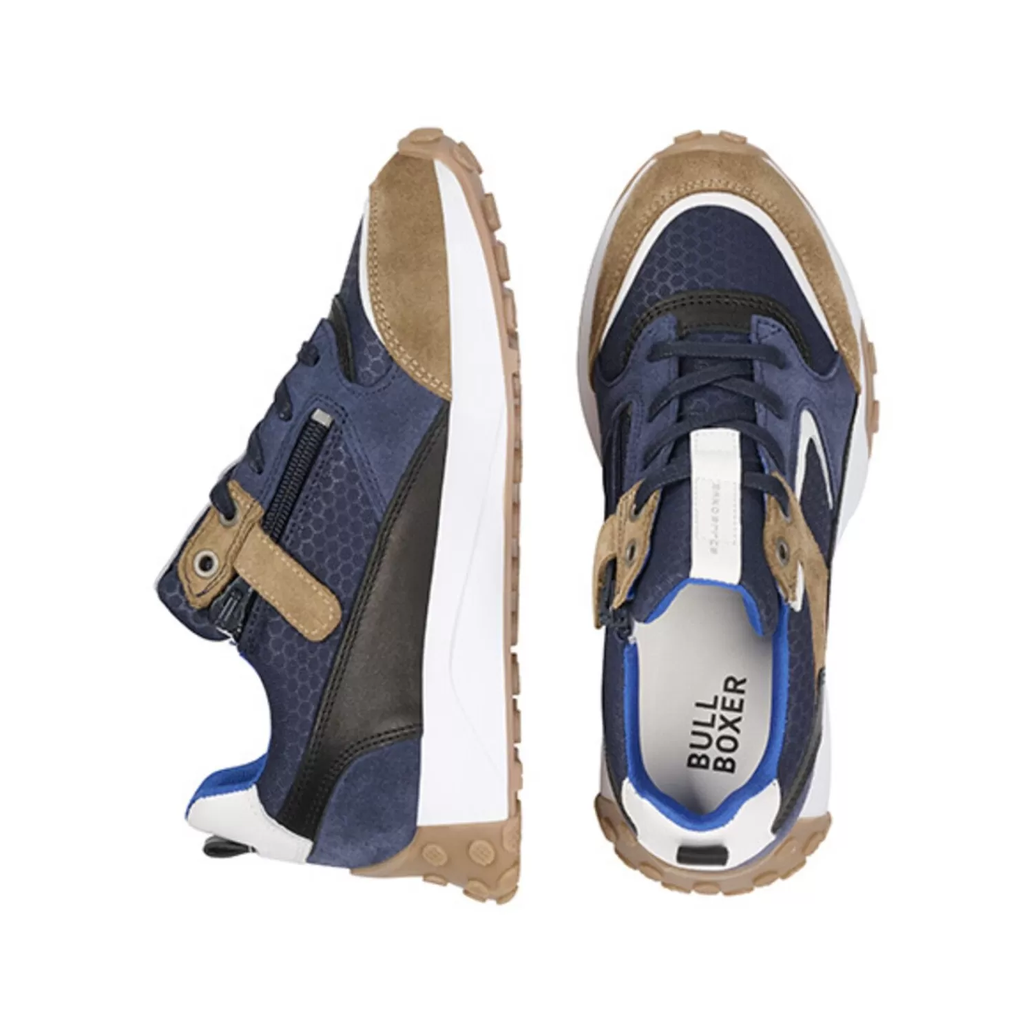 Kinder Bullboxer Sneaker Beige-Navy Atp001E5Labenykb