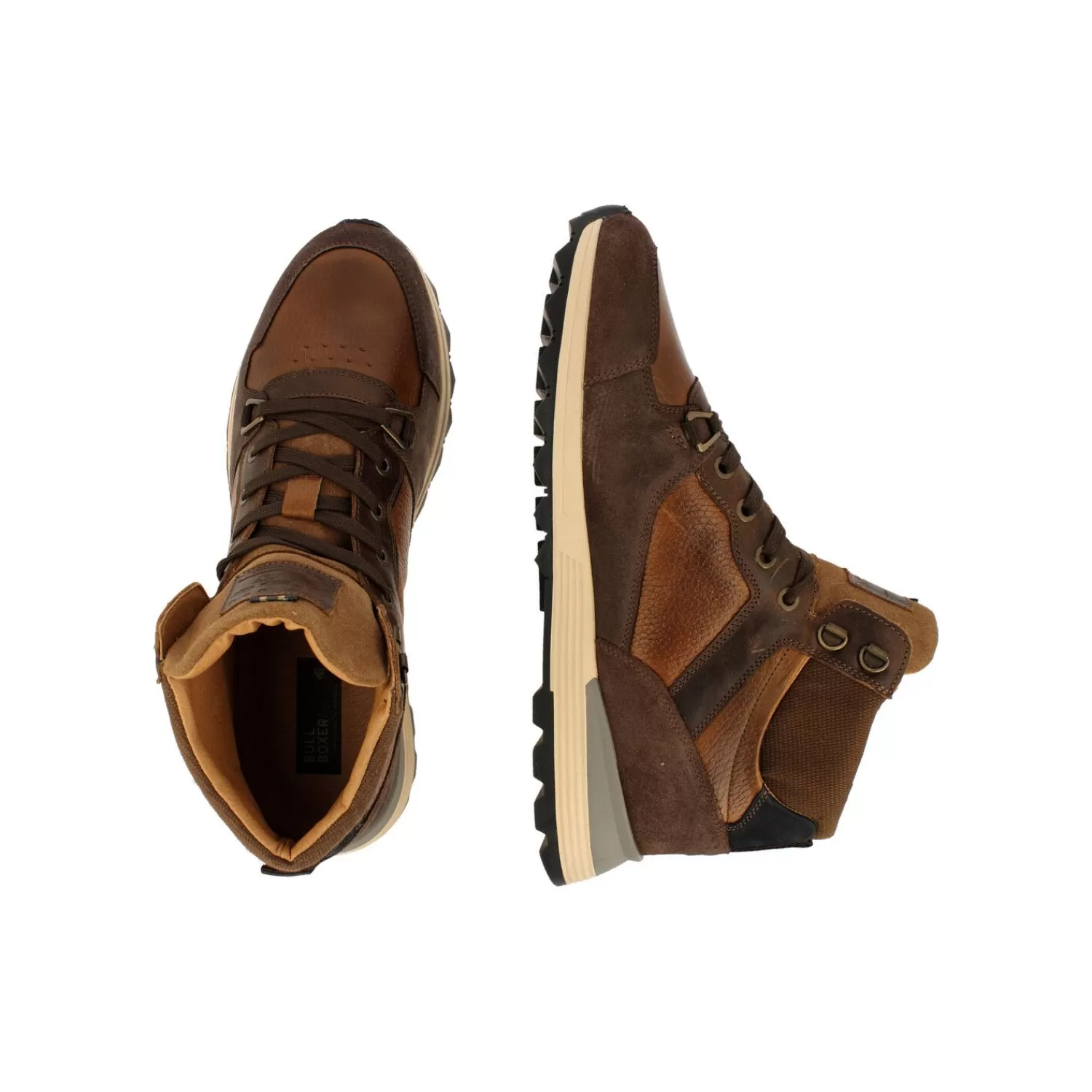 Männer Bullboxer Sneaker Hellbraun/Cognac 373K50805Fcgb2Su