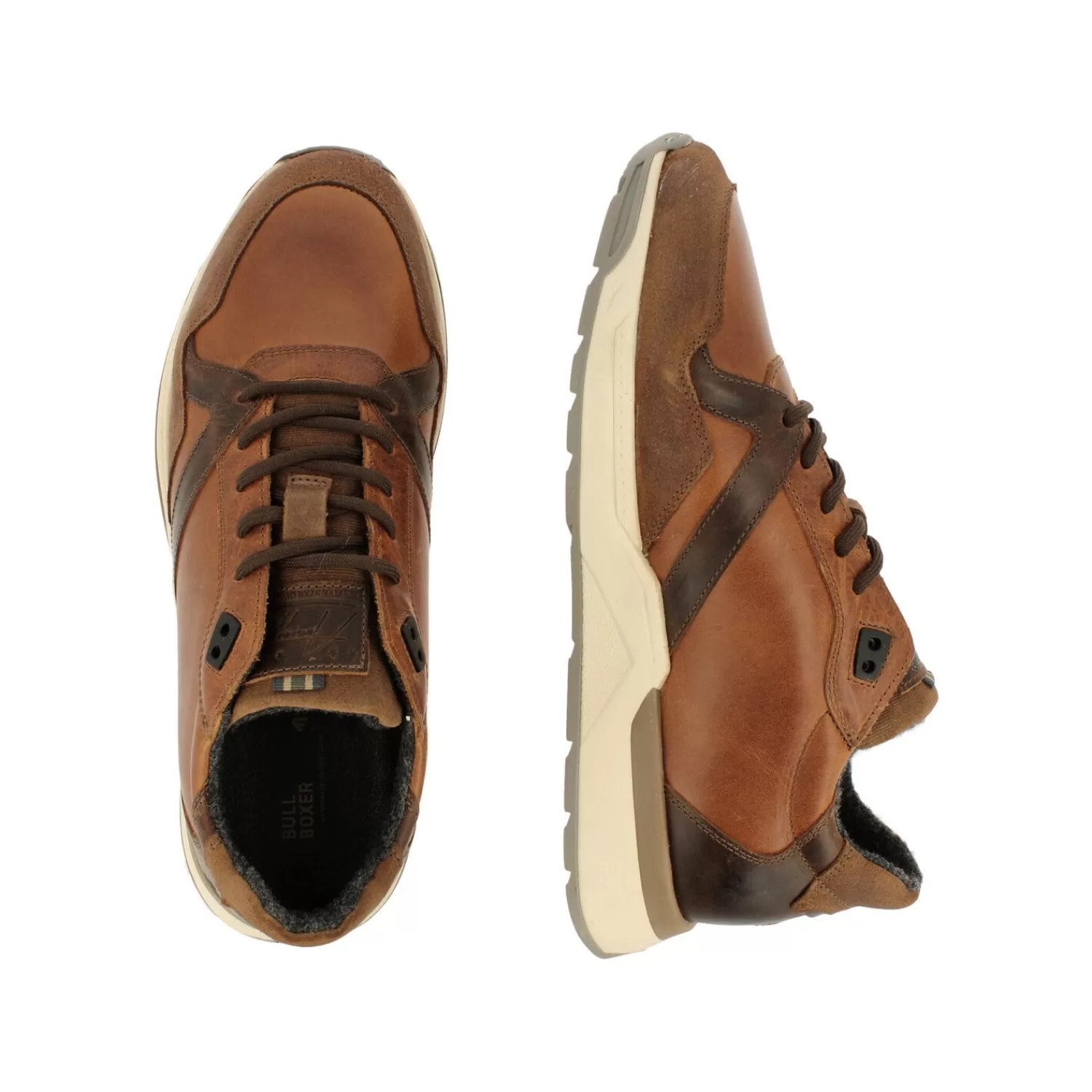 Männer Bullboxer Sneaker Hellbraun/Cognac 855P21471Bcodbsu