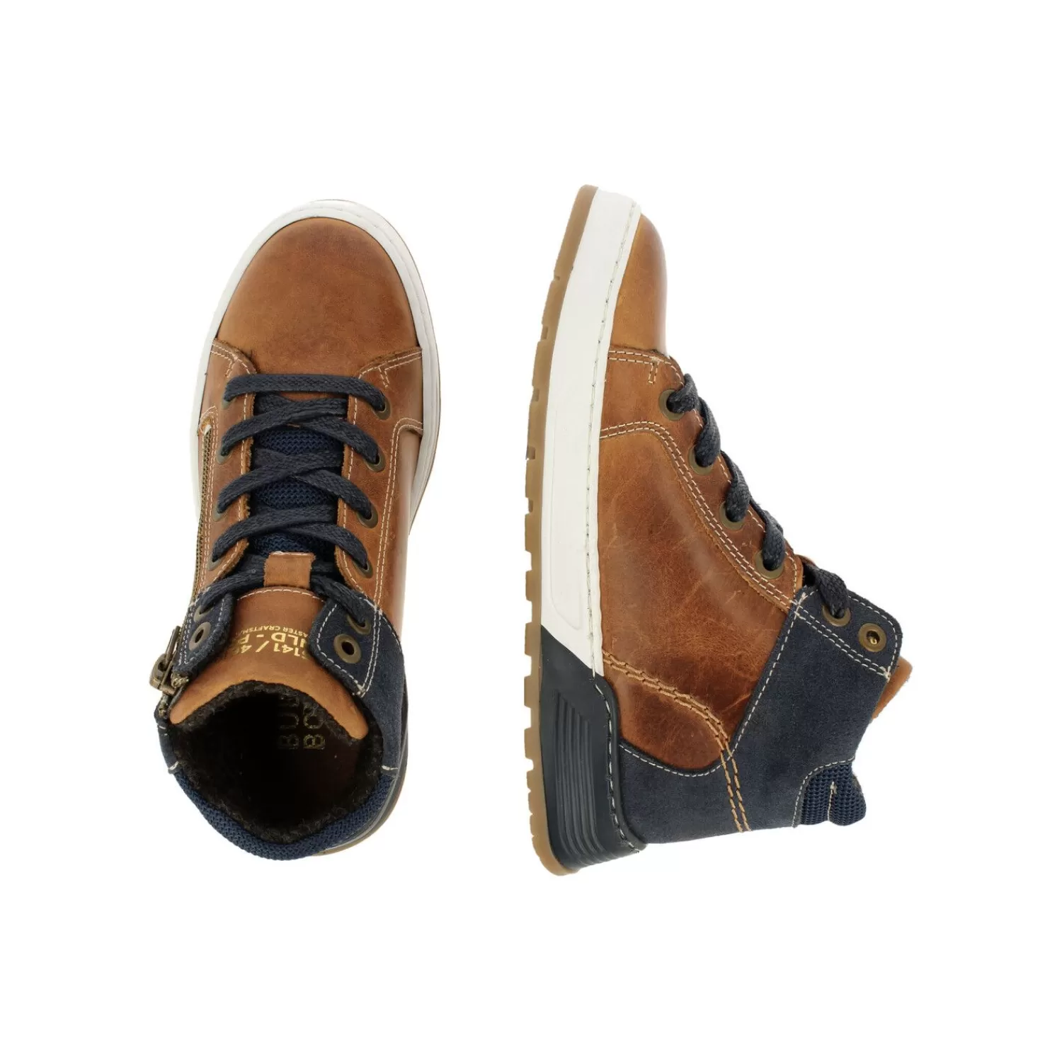 Kinder Bullboxer Sneaker Hellbraun/Cognac Aof506E6L_Cognkb