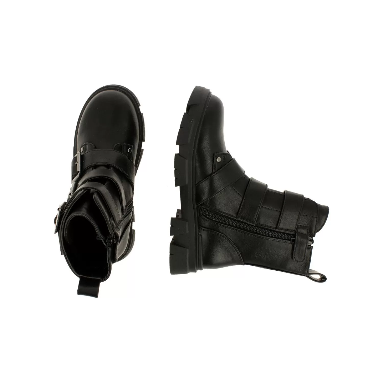 Kinder Bullboxer Stiefel Schwarz Aaf502F6S_Bkbkkb