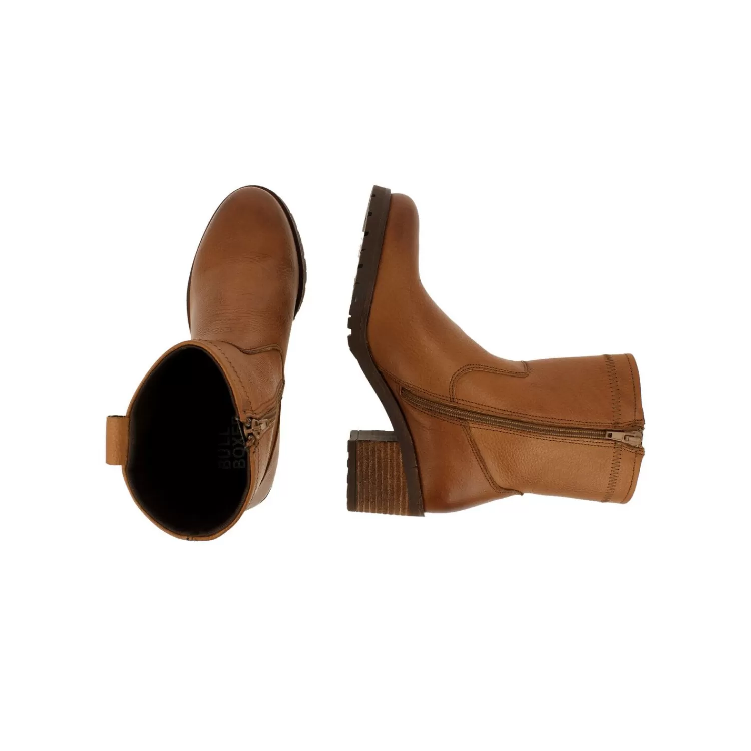 Frauen Bullboxer Stiefeletten Tan/Cognac 611504E6L_Nutttd